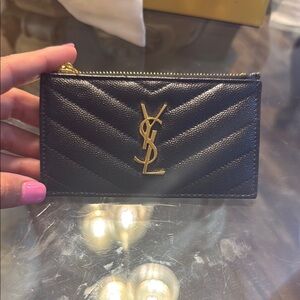 YSL Black Card Holder